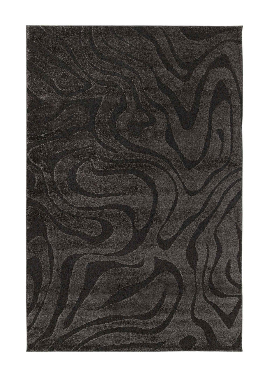 Homemaker Reef Ripple Charcoal Anthracite Rug