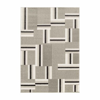 Homemaker Milan Grey/Stone/Cream Blocks Rug