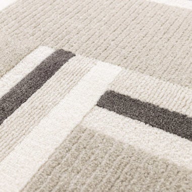 Homemaker Milan Grey/Stone/Cream Blocks Rug