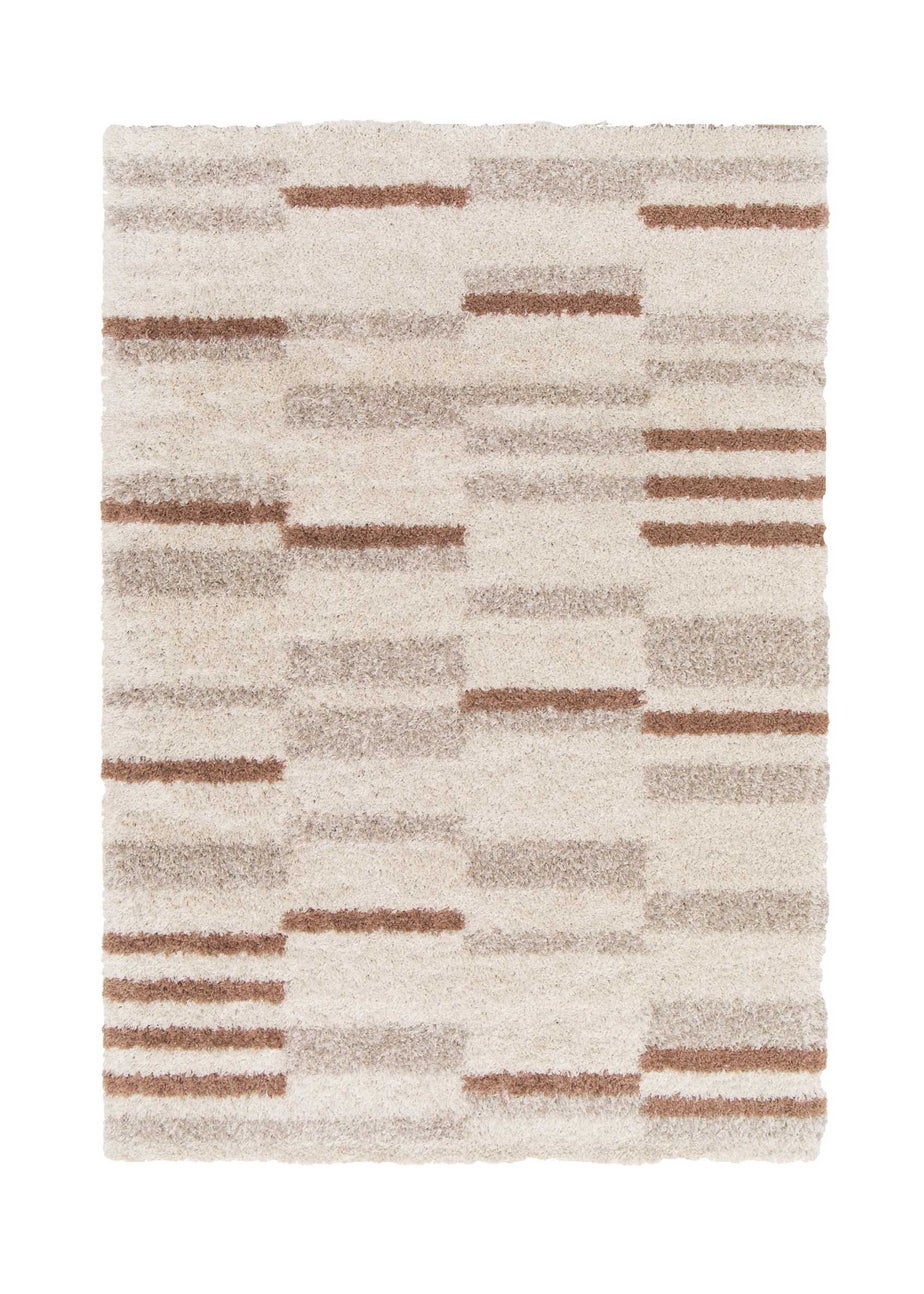 Homemaker Nomad Linear Natural Shaggy Rug