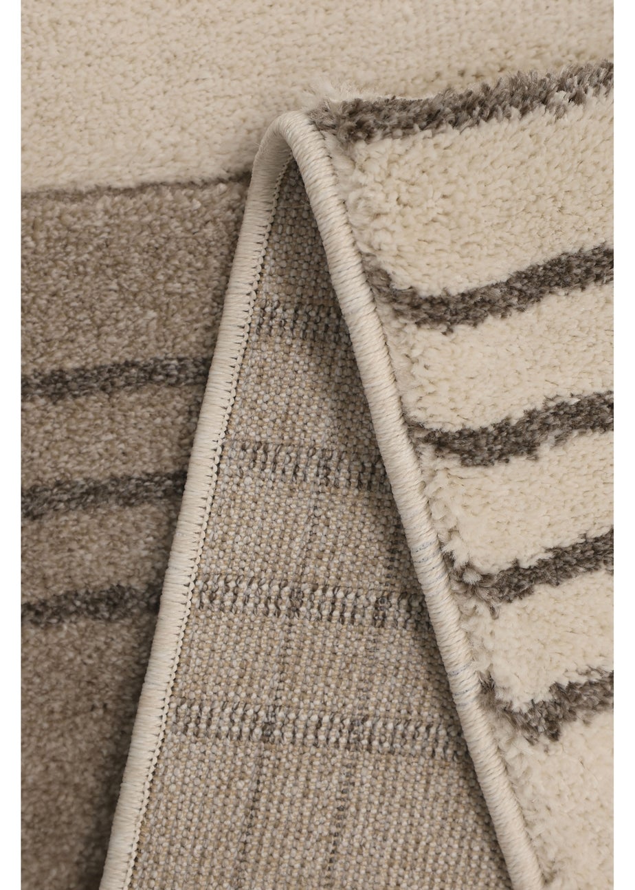 Homemaker Sara Carved Abstract Arcs Natural Rug