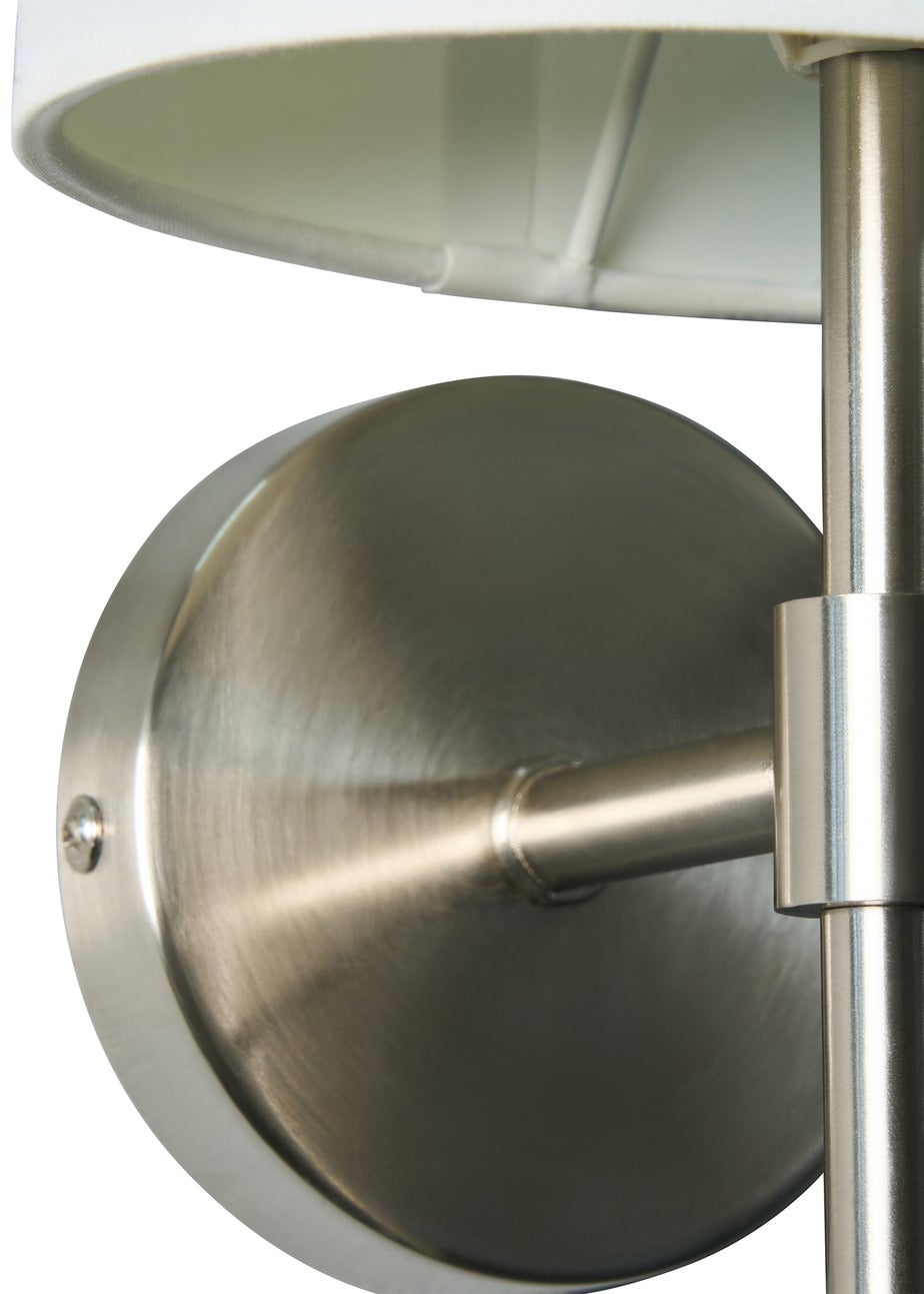 BHS Chrome Oz Shade Wall Light (38cm x 16.5cm)