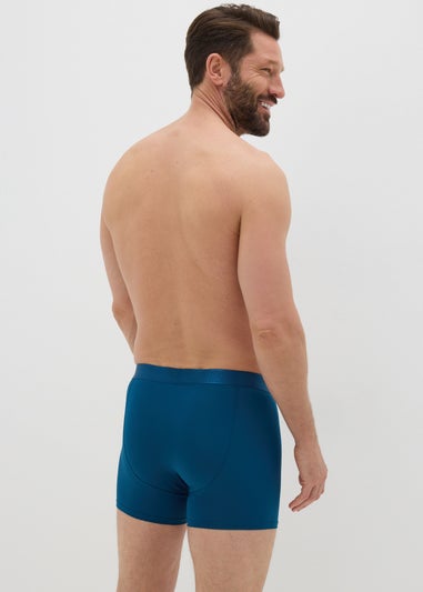 Premium Teal Microfibre Keyhole Boxers