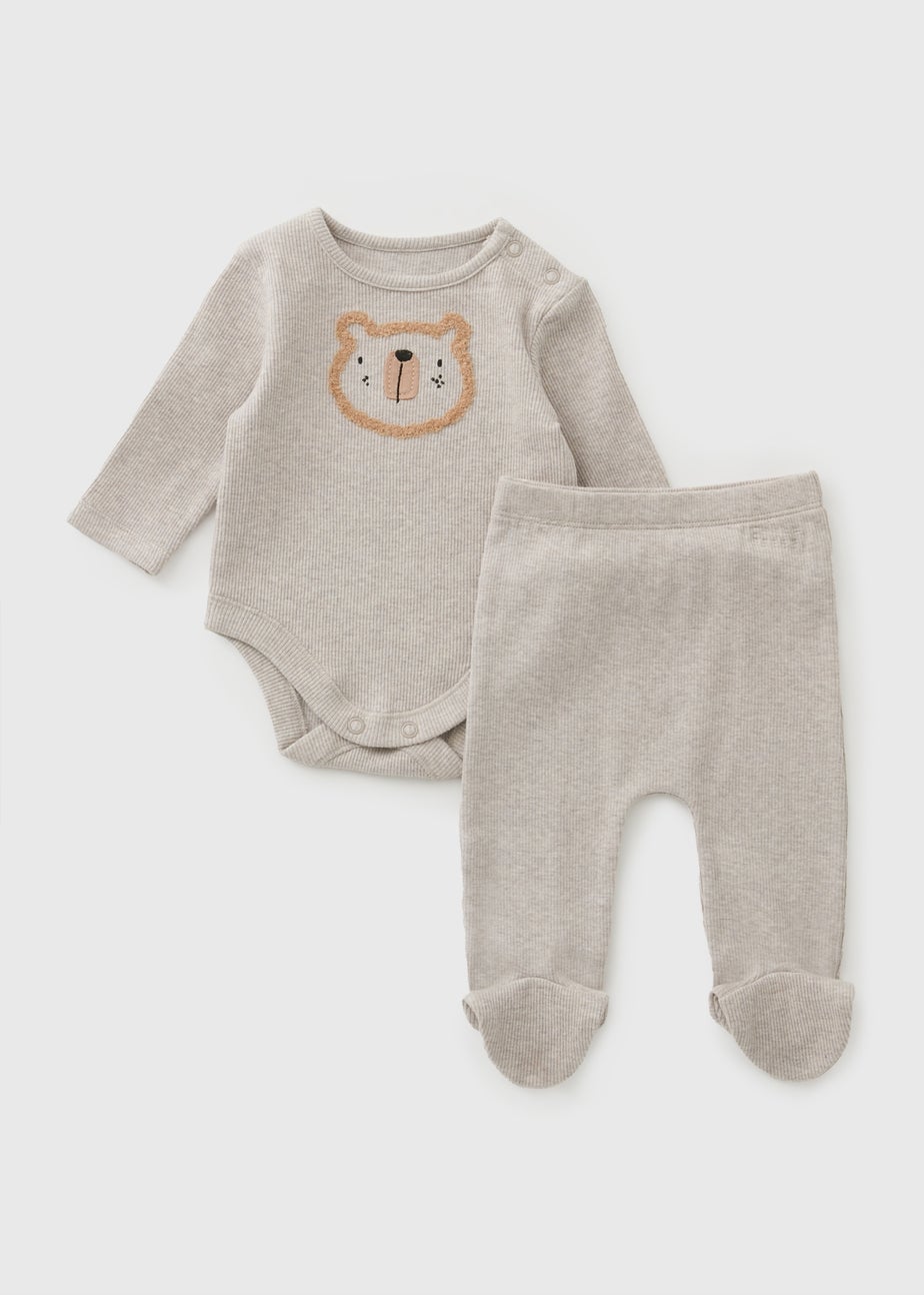 Baby Mocha Bear Bodysuit and Legging Set (Newborn - 12mths)