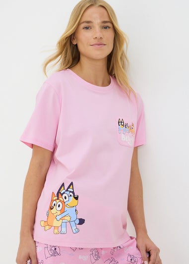Bluey Pink Shorts Pyjama Set