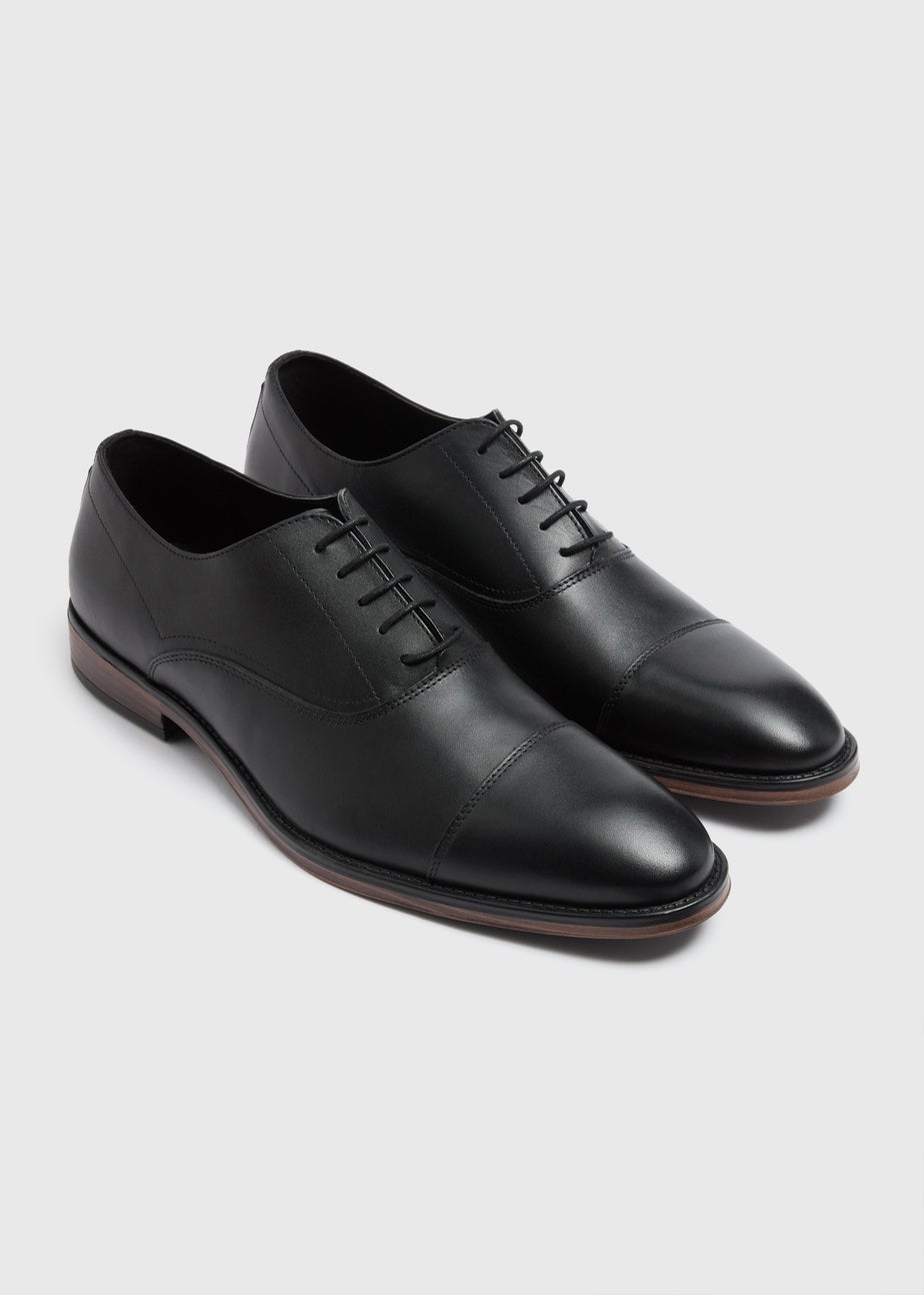 Black Leather Oxford Shoes