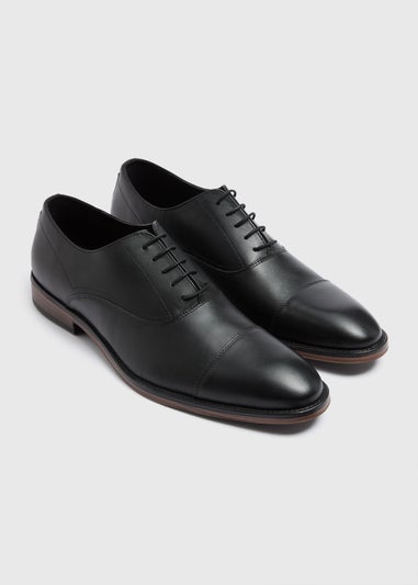 Black Leather Oxford Shoes