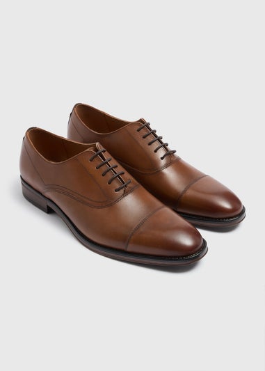 Brown Leather Oxford Shoes