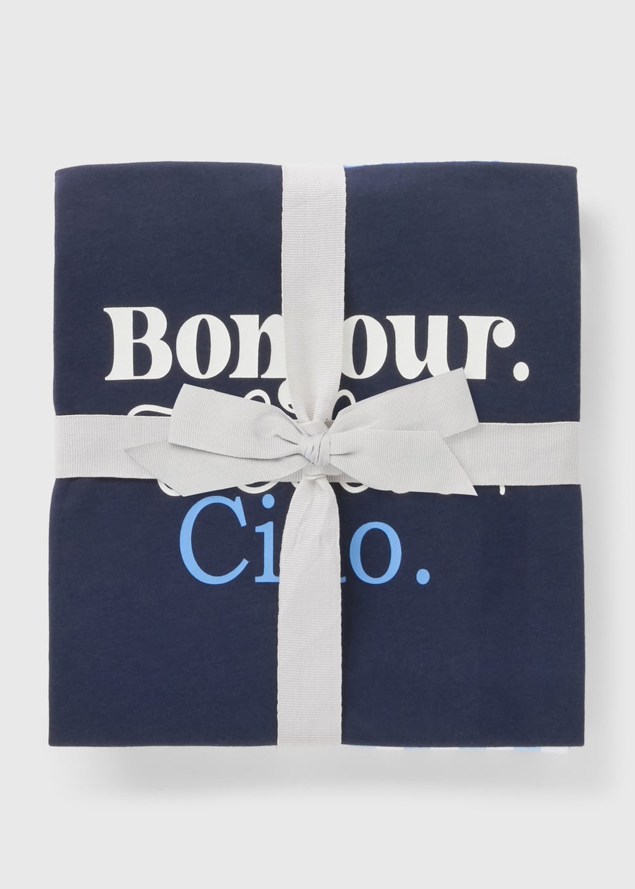 Navy Gingham Bonjour Pyjama Set
