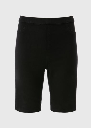 Black Rosie Knee Length Shorts