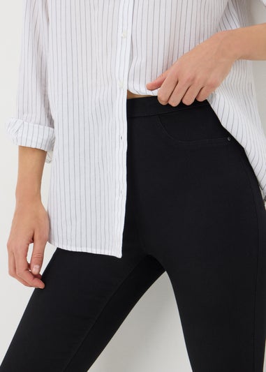 Black Rosie Cropped Jeggings