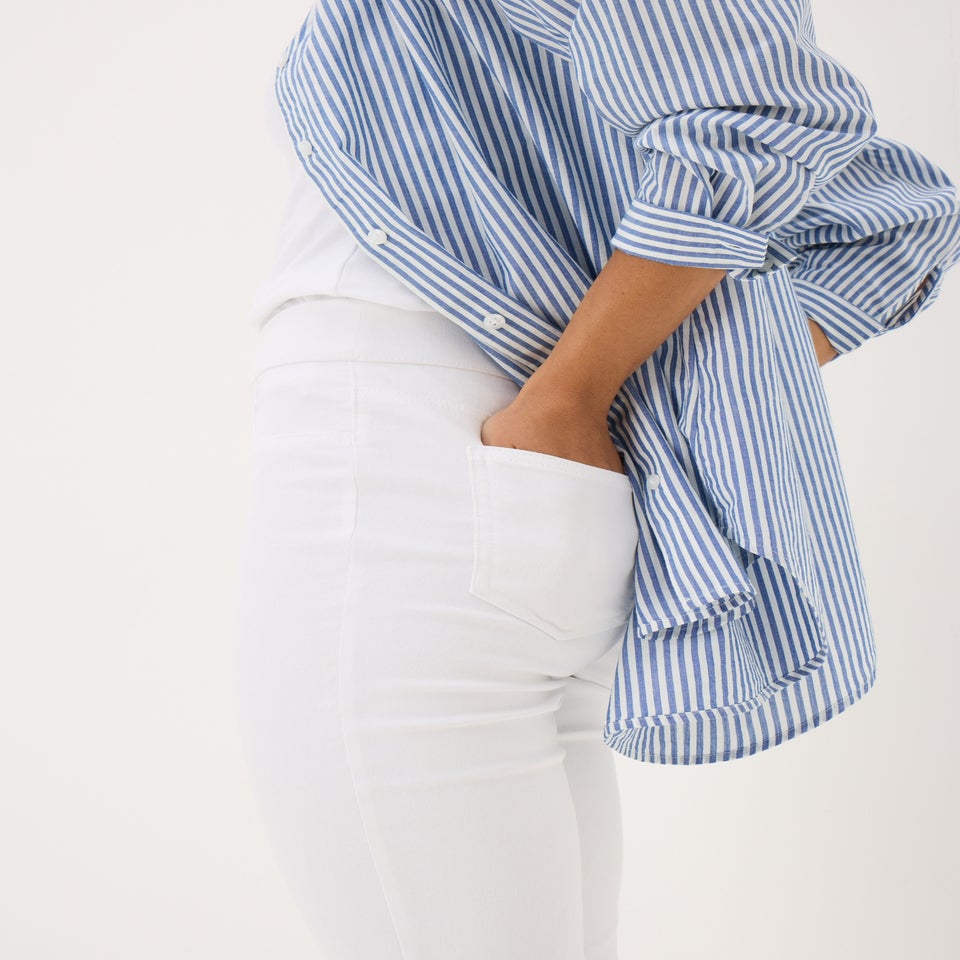 White Rosie Cropped Jeggings