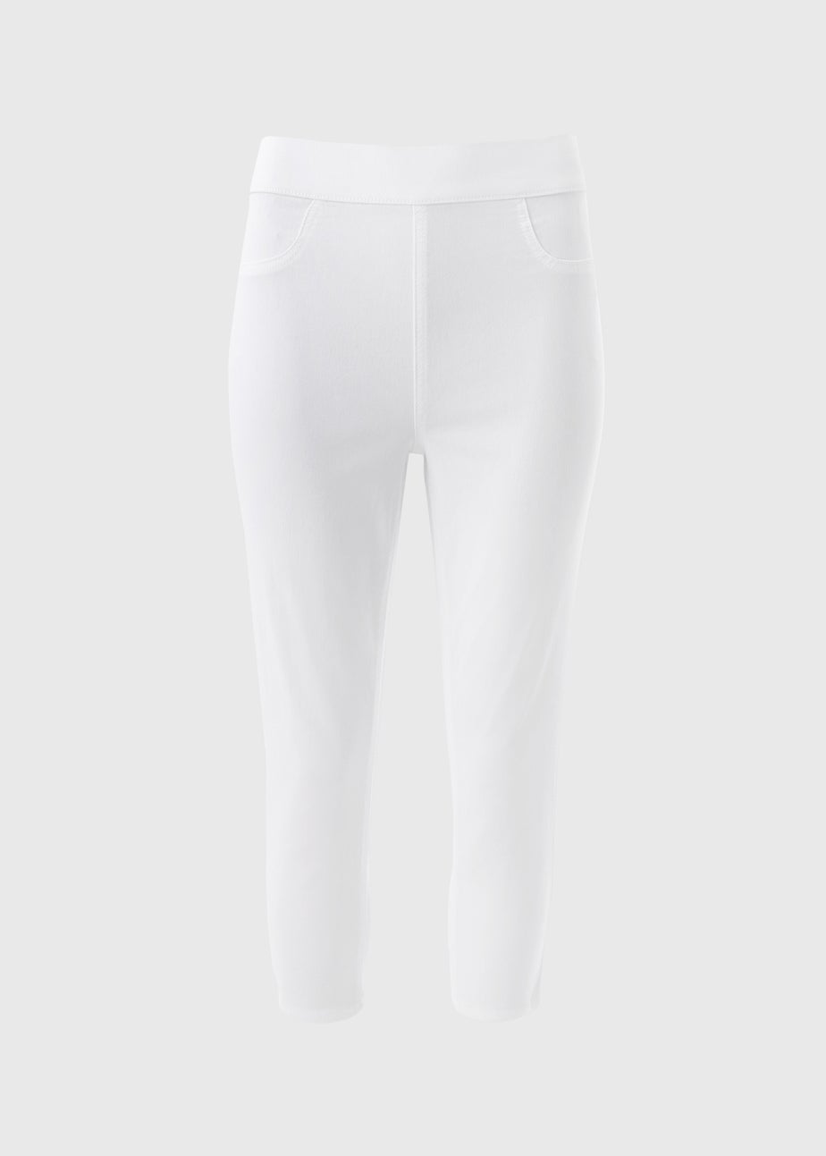 White Rosie Cropped Jeggings