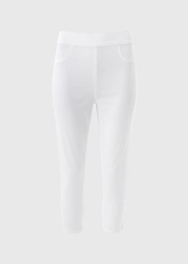 White Rosie Cropped Jeggings