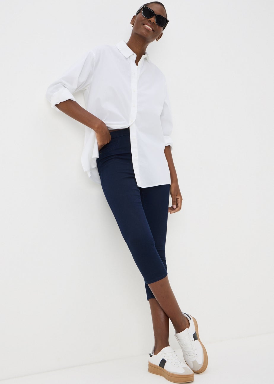 Blue Rosie Rinsewash Cropped Jeggings