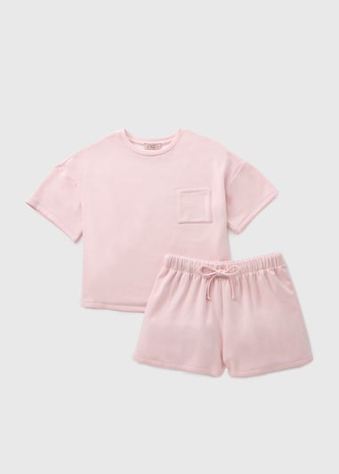 Pale Pink T-Shirt & Shorts Pyjama Set