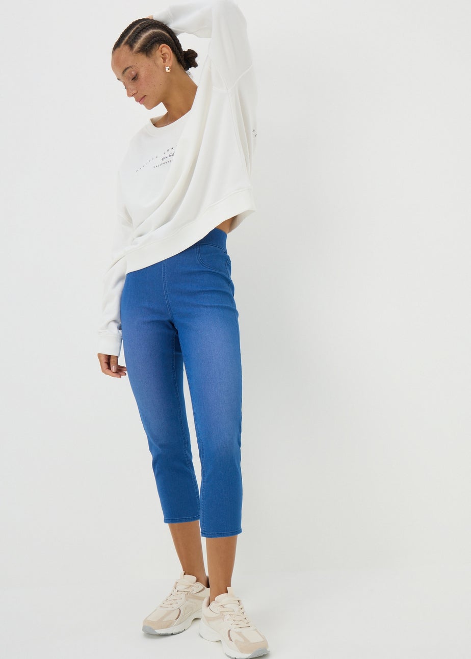 Blue Denim Rosie Cropped Jeggings