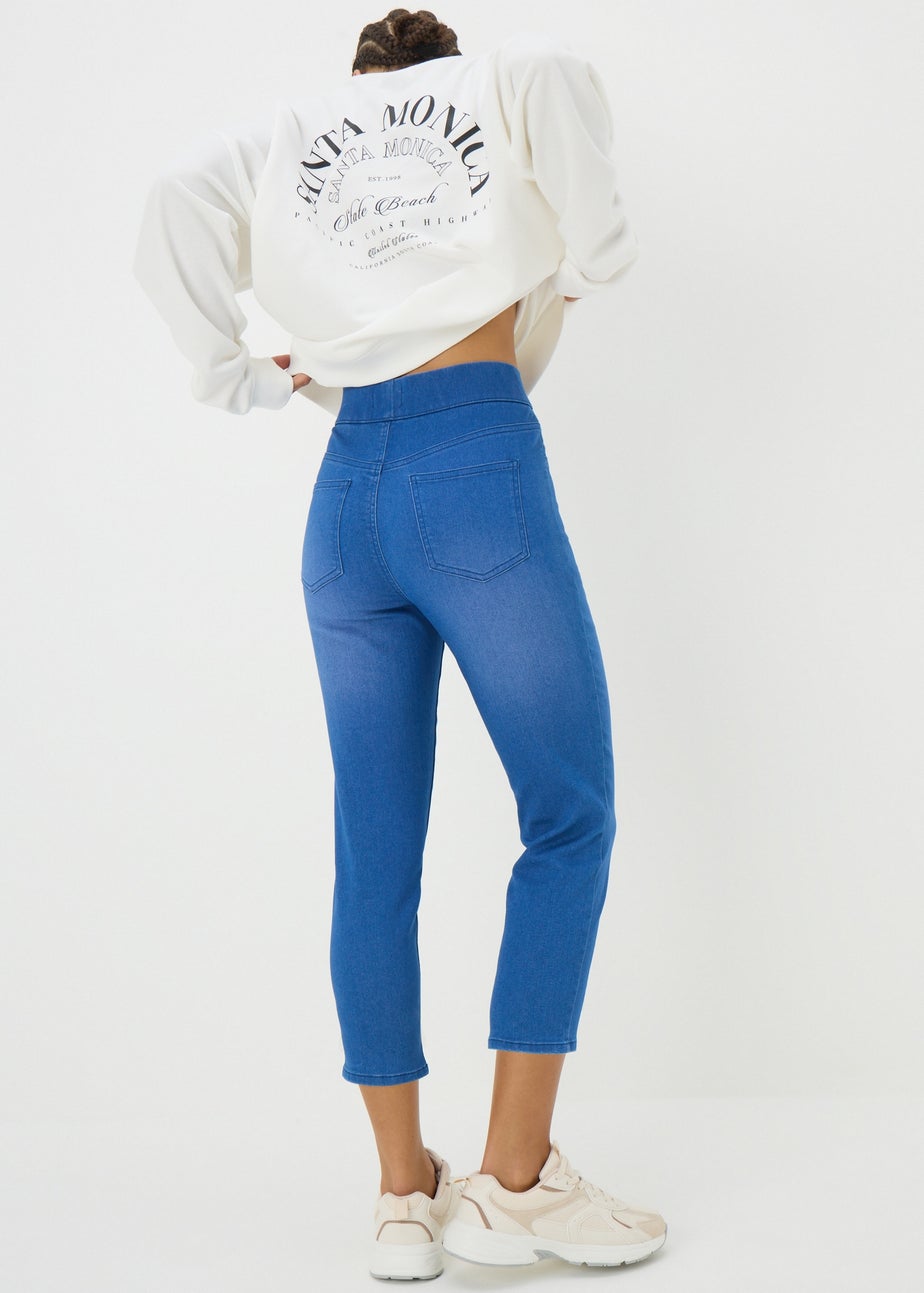 Blue Denim Rosie Cropped Jeggings
