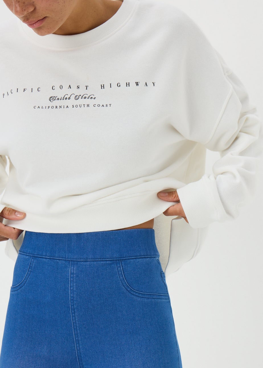 Blue Denim Rosie Cropped Jeggings