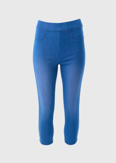 Blue Denim Rosie Cropped Jeggings