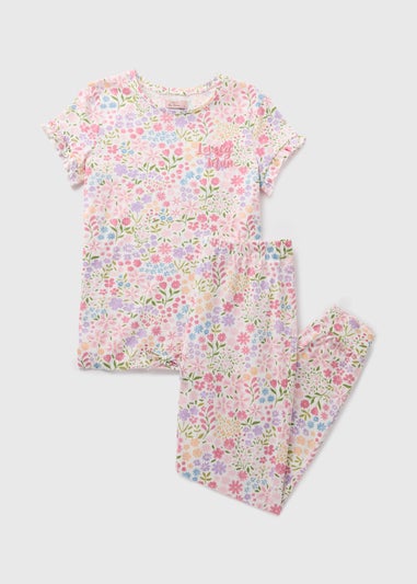 Pink Floral Lovely Mum Pyjama Set