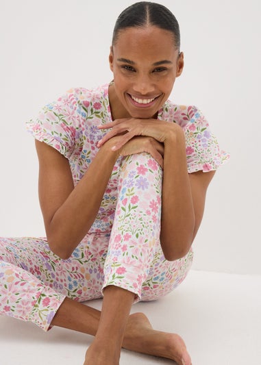 Pink Floral Lovely Mum Pyjama Set