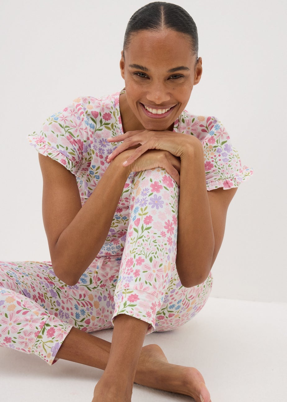 Pink Floral Lovely Mum Pyjama Set