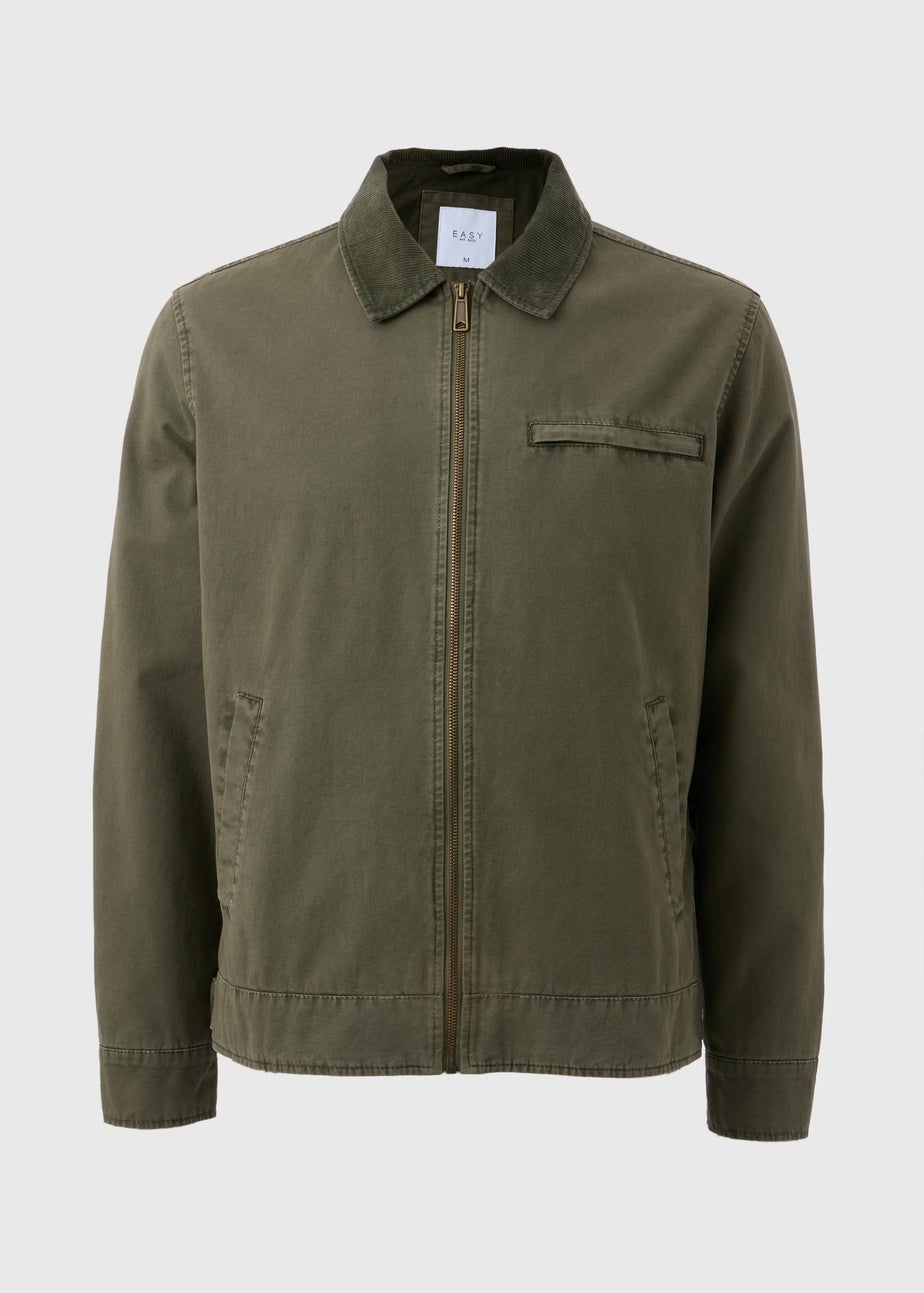 Khaki Canvas Chore Jacket