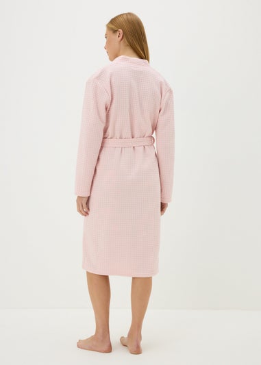 Pink Waffle Dressing Gown