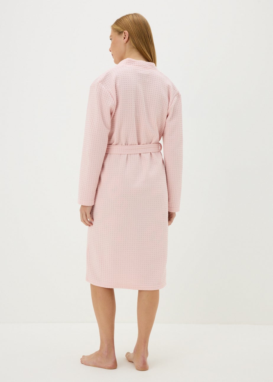 Pink Waffle Dressing Gown
