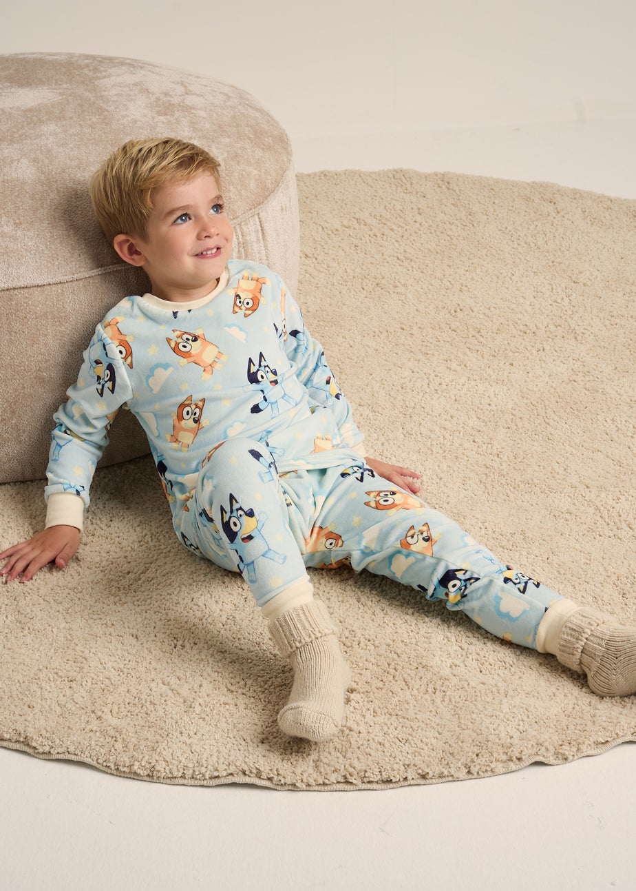 Bluey Fleece Blue Pyjama Set