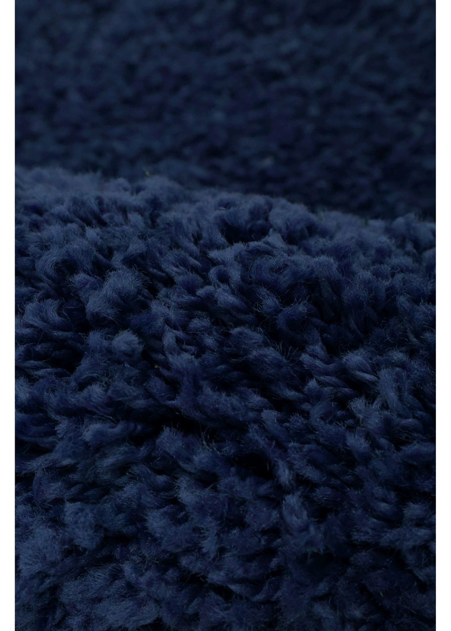 Homemaker Jazz Shaggy Navy Rug