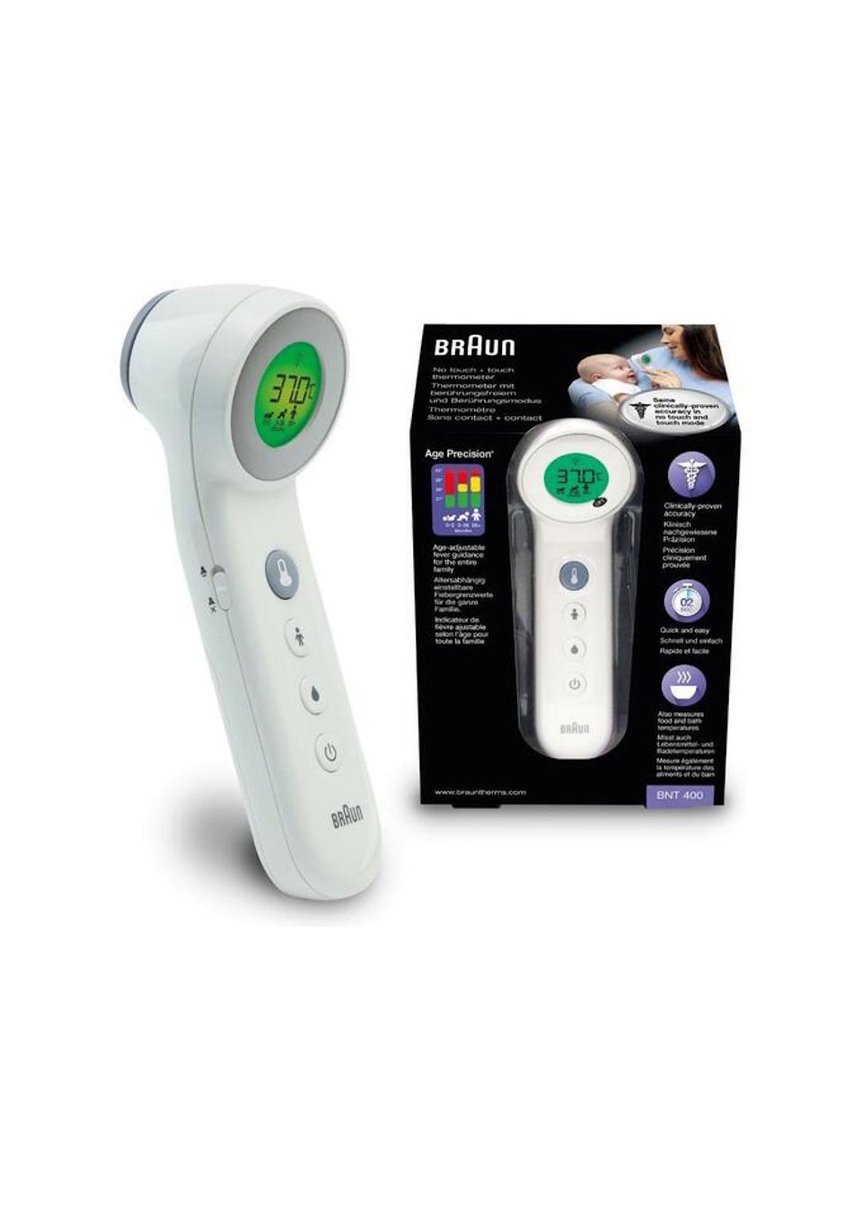 Braun No Touch Thermometer with Age Precision Technology