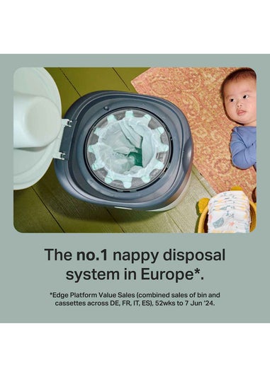 Tommee Tippee Twist & Click Nappy Bin White