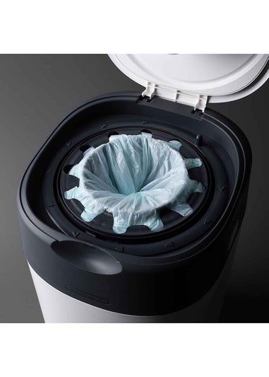 Tommee Tippee Twist & Click Nappy Bin White with x6 Cassettes