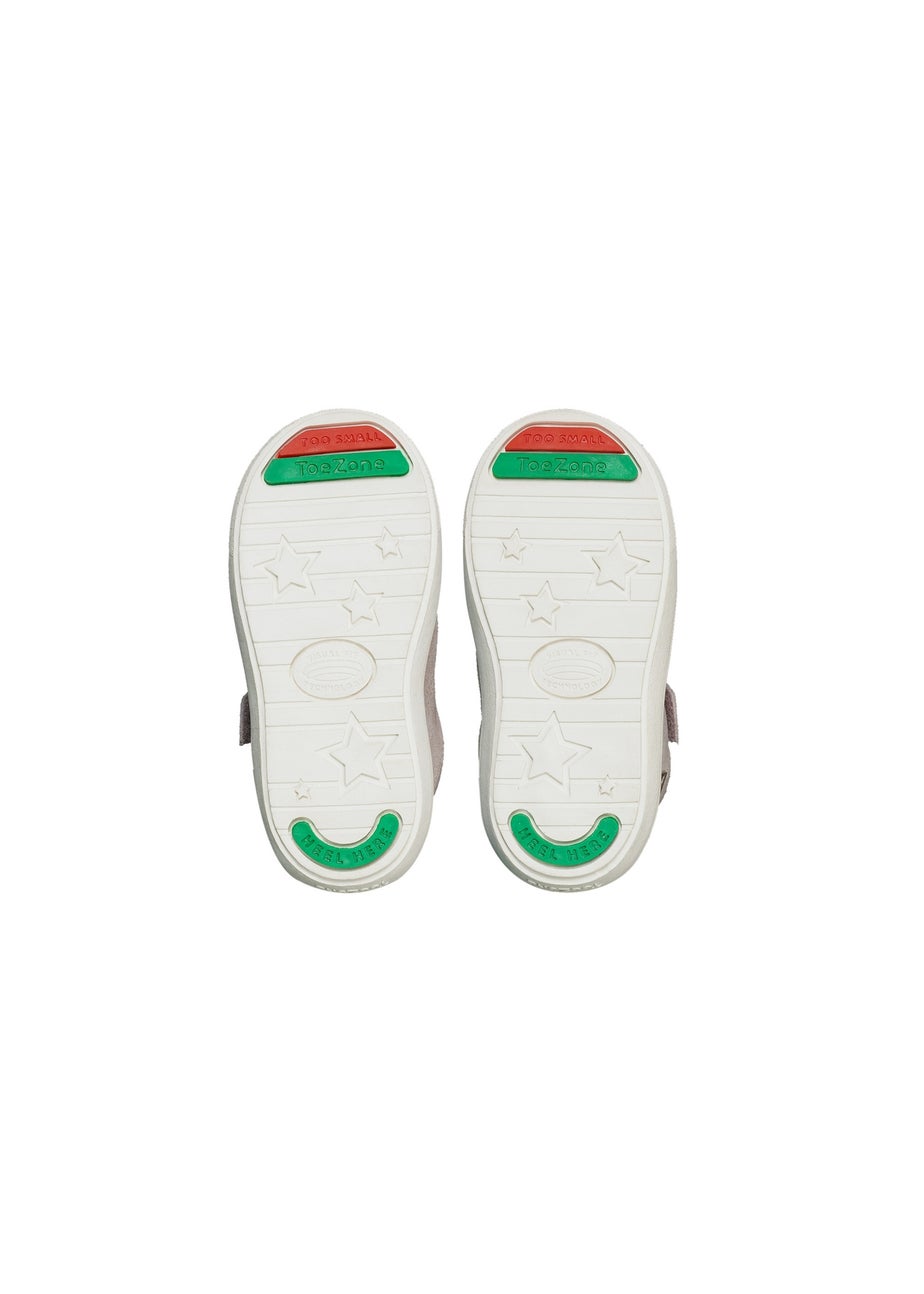 ToeZone Girls Pink Layla Shimmer Rip Tape Boot (Younger 4 - Younger 10)