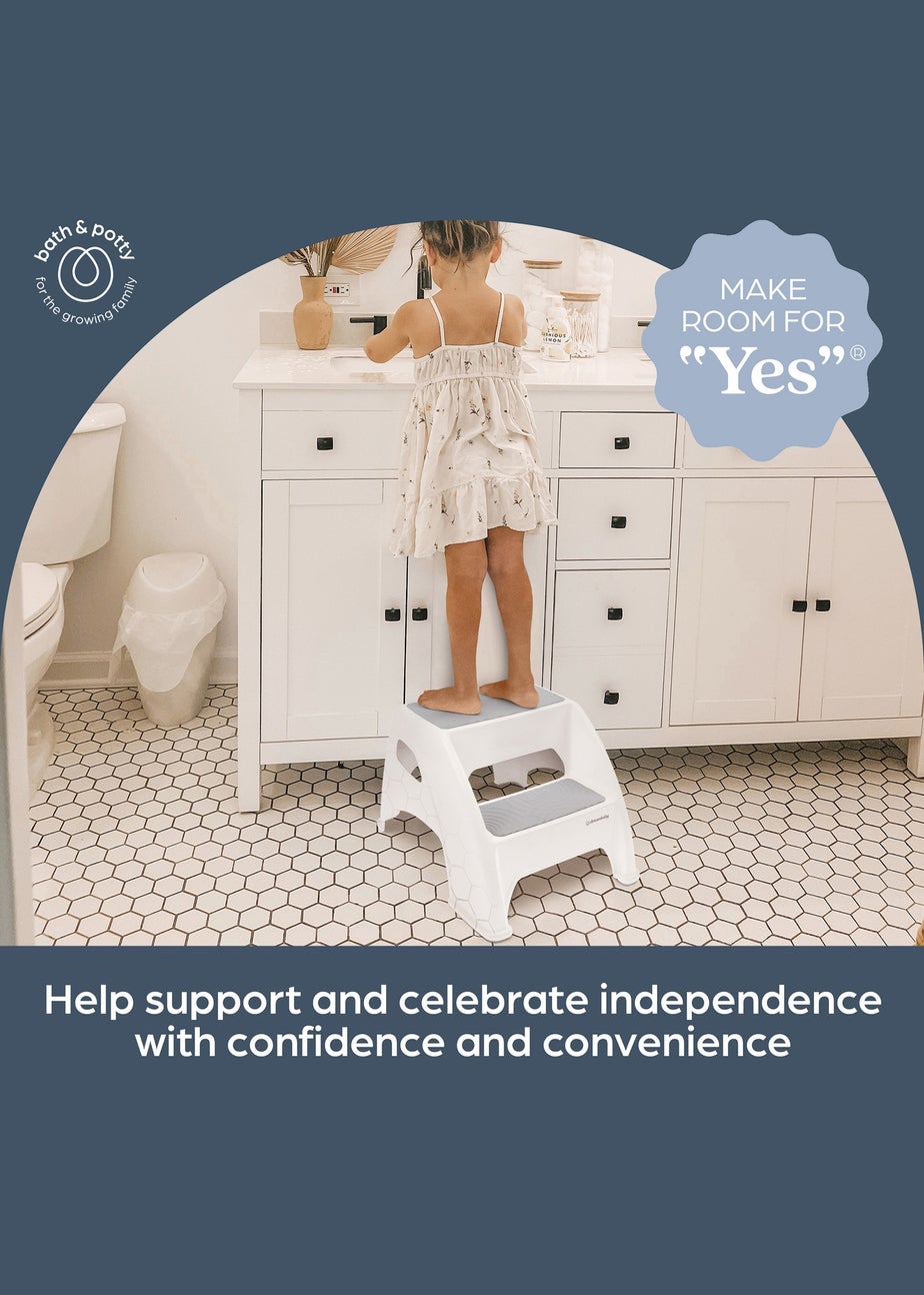 Dreambaby Grey Toddler & Me Premium 2-Height Step Stool