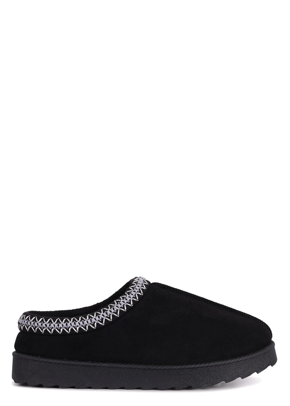 Linzi Tammy Black Suede Slipper