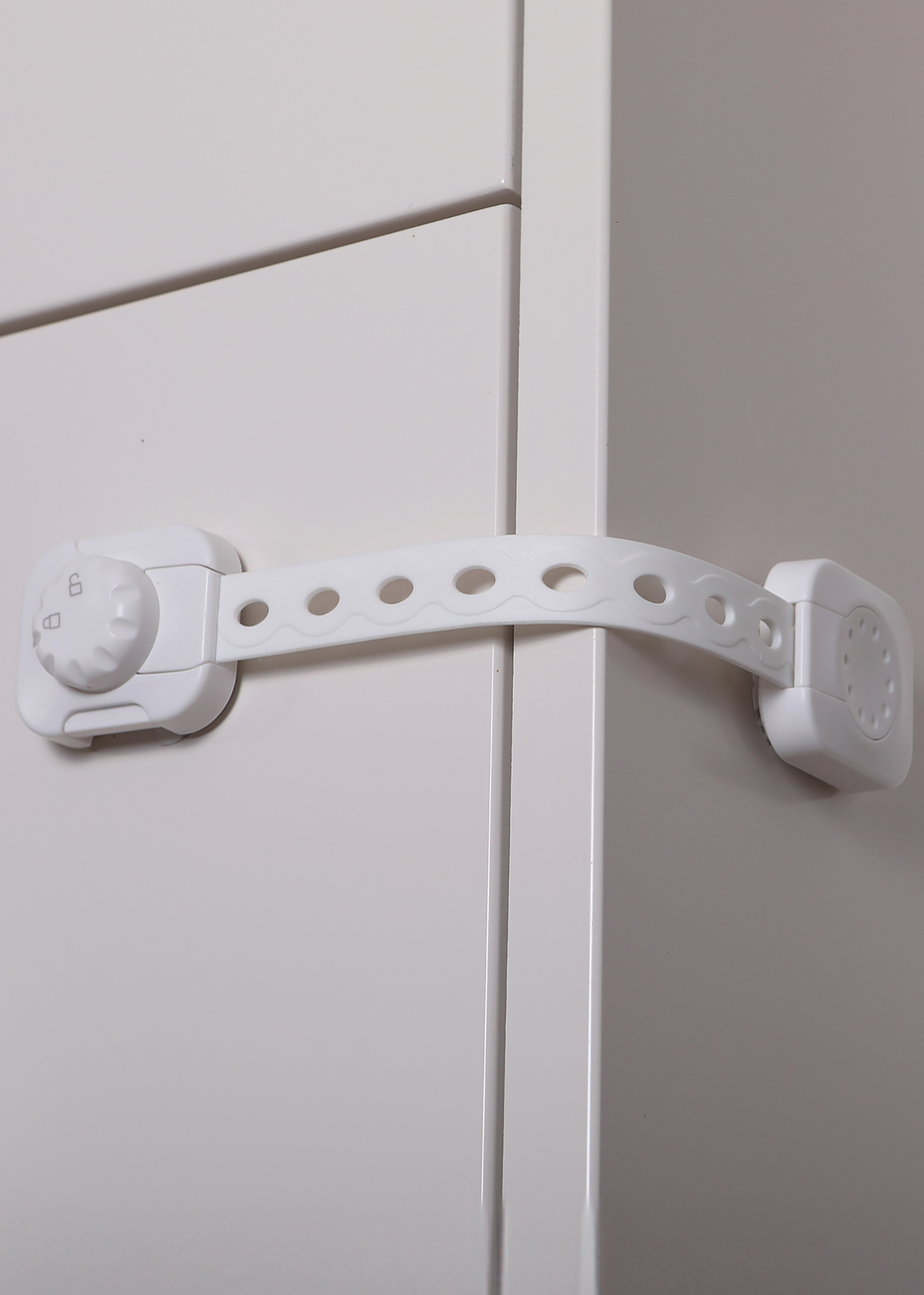 Dreambaby White Twist 'N Lock Multi-Purpose Latches 6 pack
