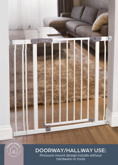Dreambaby White Ava Safety Gate With Extension