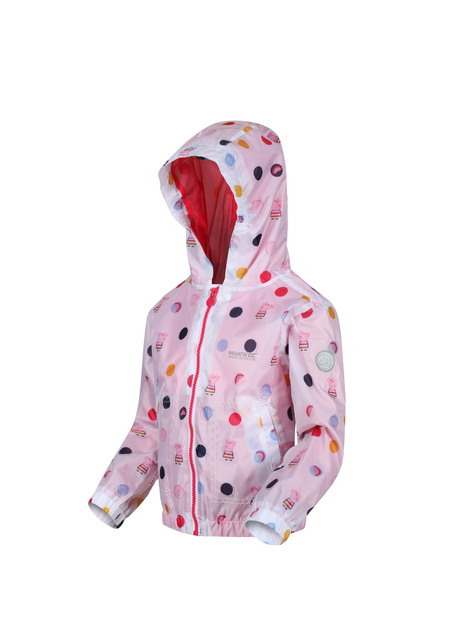 Regatta White/Pink Peppa Pig Muddy Puddle Jacket