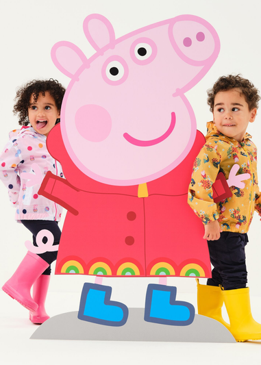 Regatta White/Pink Peppa Pig Muddy Puddle Jacket