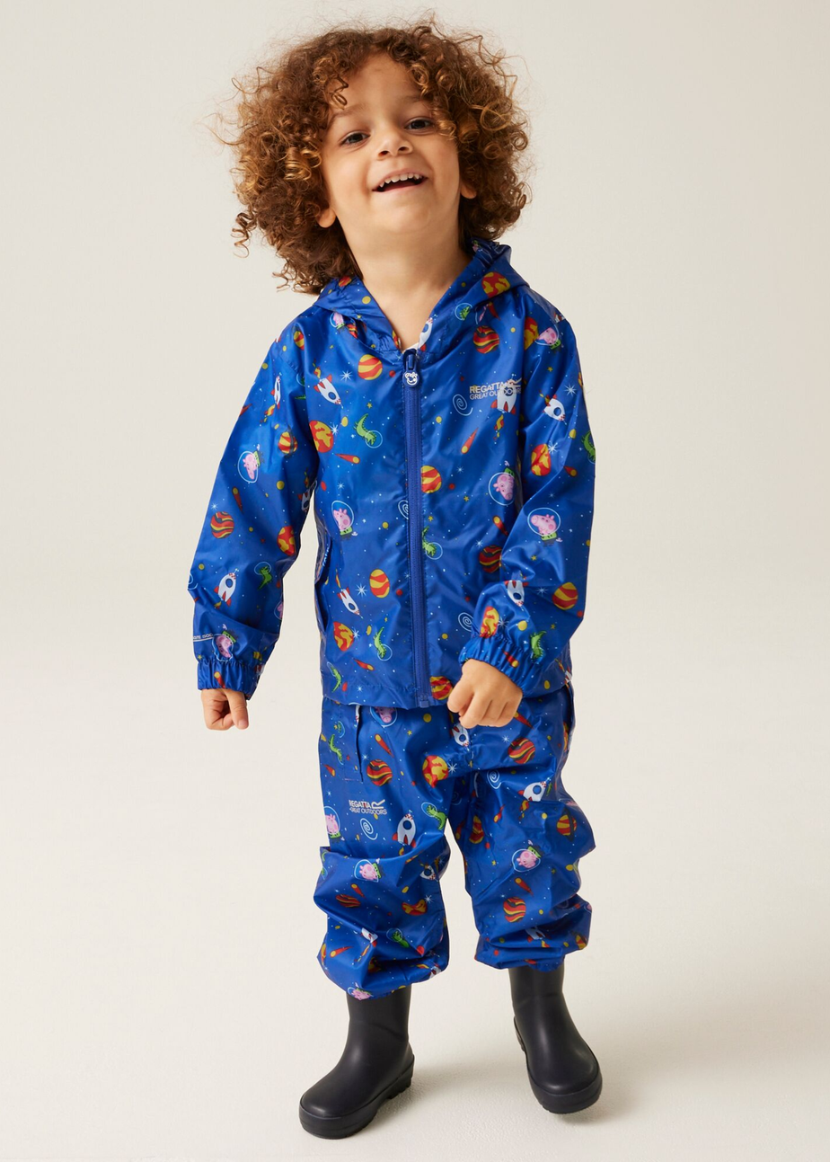 Regatta Sea Blue Peppa Pig Pack It Jacket