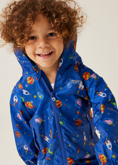 Regatta Sea Blue Peppa Pig Pack It Jacket