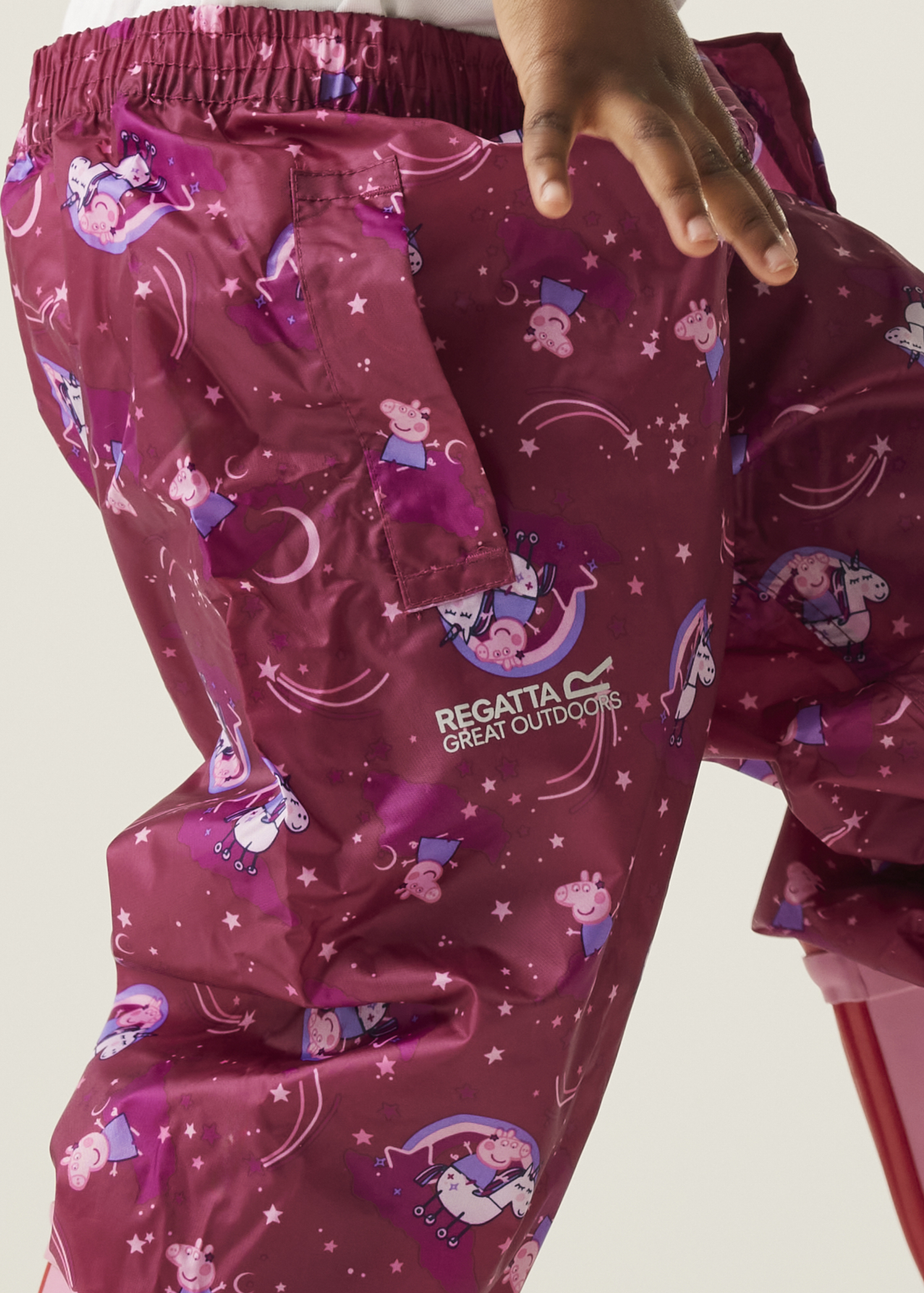 Regatta Candy Pink Peppa Pig Pack It Over Trousers