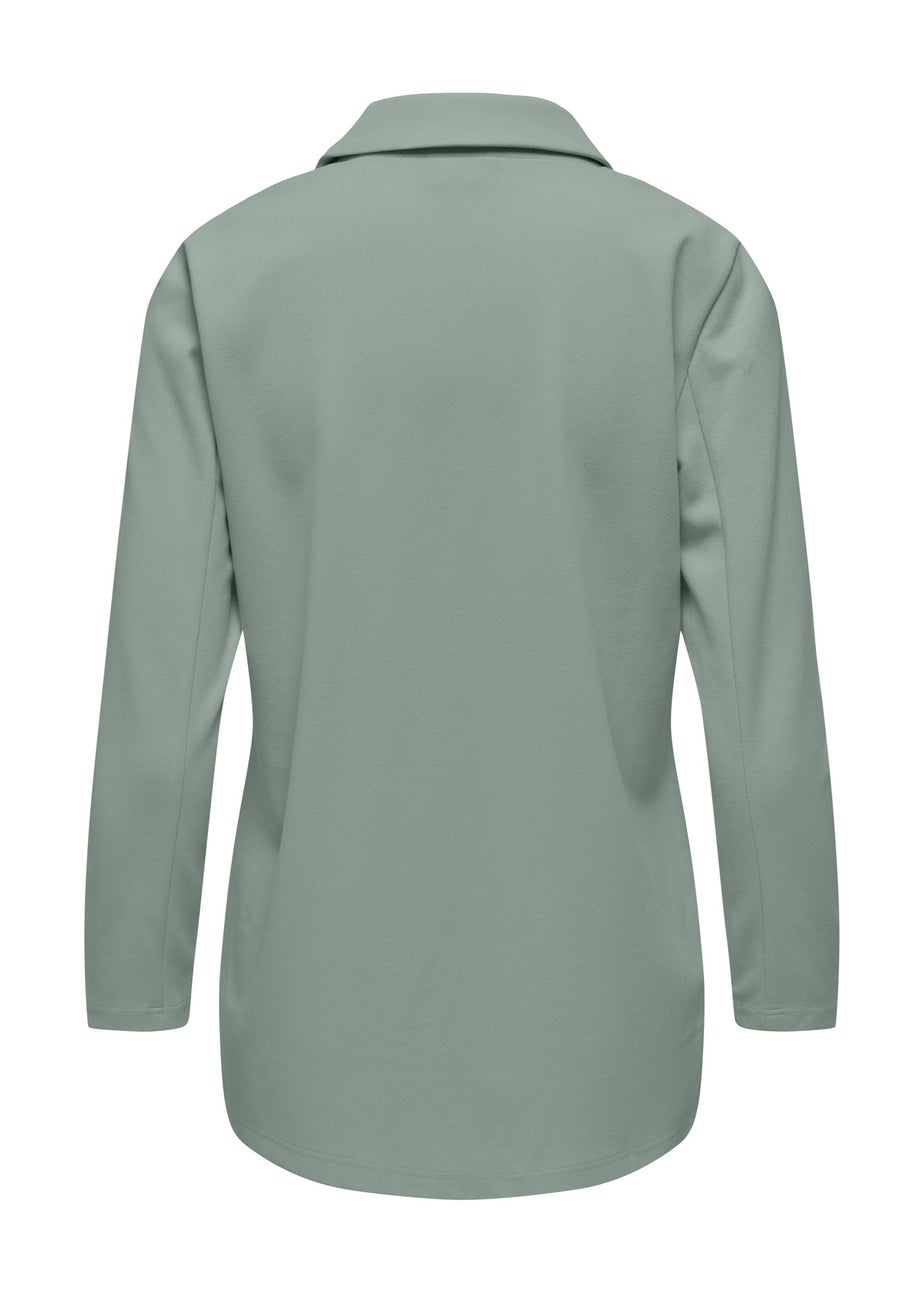 JDY Green Geggo Ruched Blazer