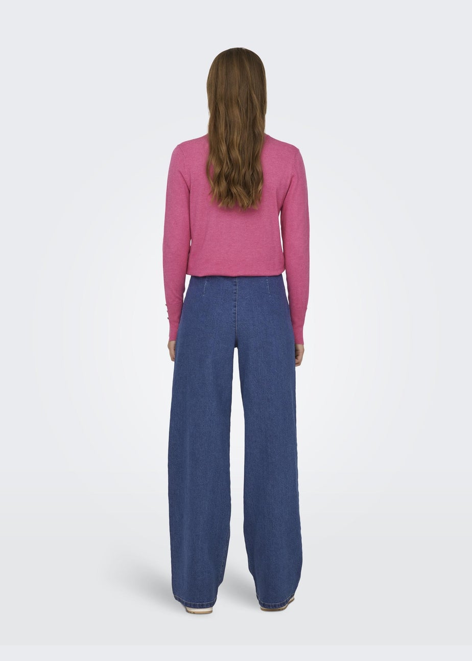 JDY Blue Geggo Button Jeans