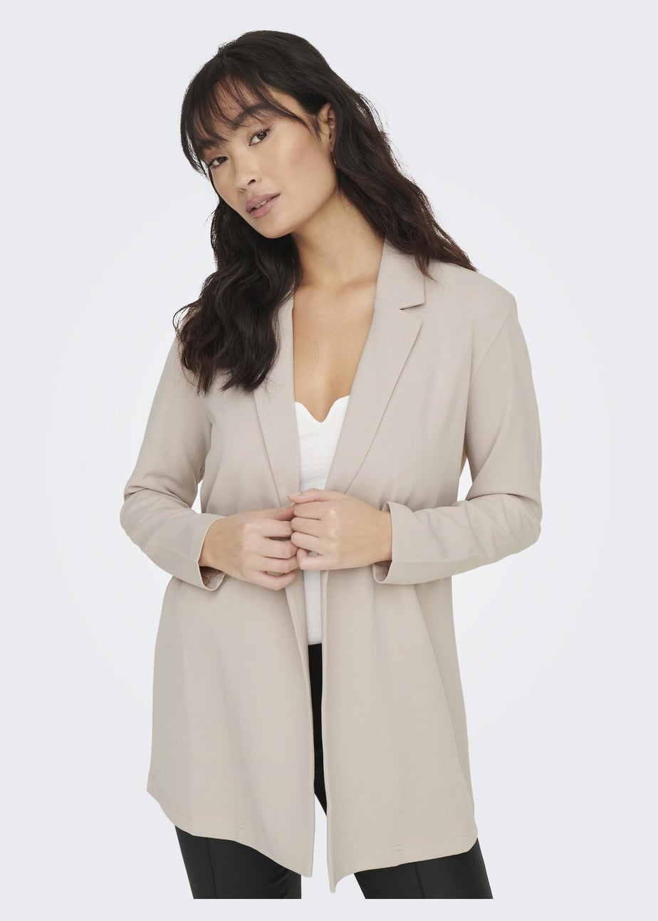 JDY Grey Geggo Ruched Blazer