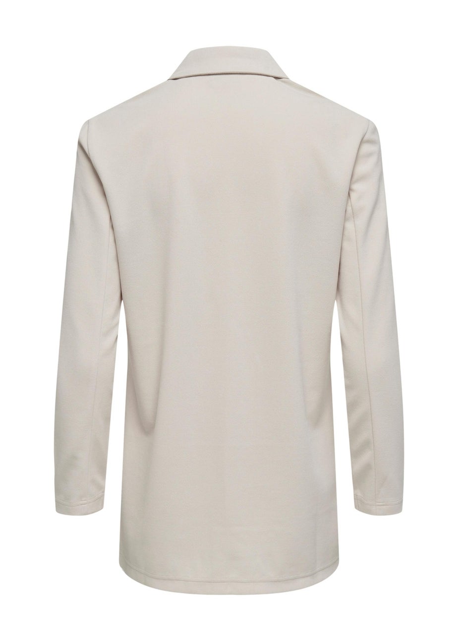 JDY Grey Geggo Ruched Blazer