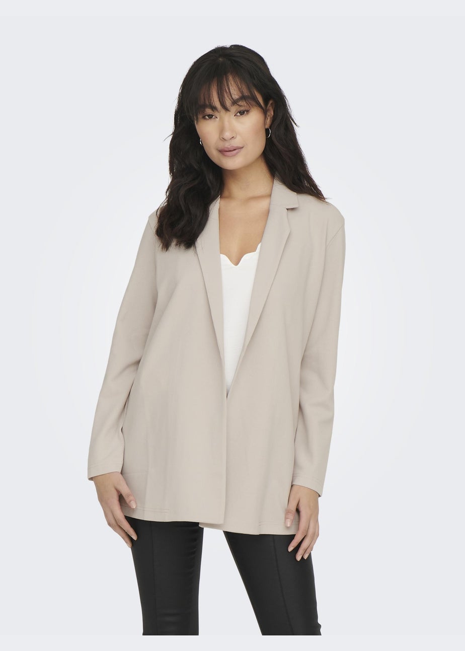 JDY Grey Geggo Ruched Blazer